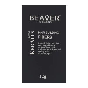 Beaver Professional Keratin System Hair Building Fibers Light Brown 12g