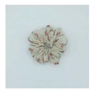 Sandeela Silk/Chiffon Classic Scrunchies White, M03-02-1109