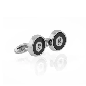 A-P Cufflinks For Men, Silver, C-16