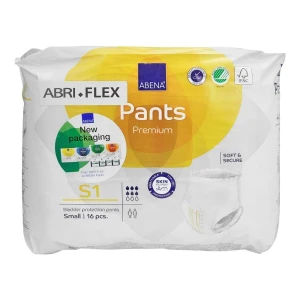 Abena Abri Flex Premium Bladder Protection Pants, Small 60-90 Cm, 16-Pack