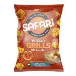 Safari Potato Grills Hot & Sweet Chips 60gm