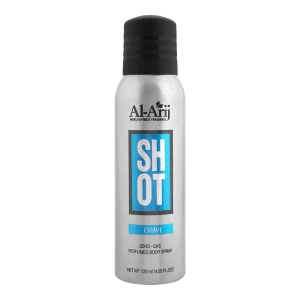 Al-Arij Shot Crave Zero-Gas Perfumed Body Spray, 120ml