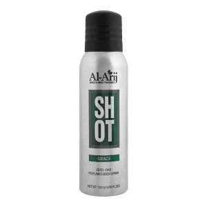 Al-Arij Shot Grace Zero-Gas Perfumed Body Spray, 120ml