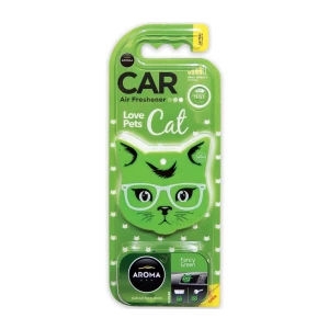 Aroma Car Love Pets CAT (Fancy Green) - Car Air Freshener