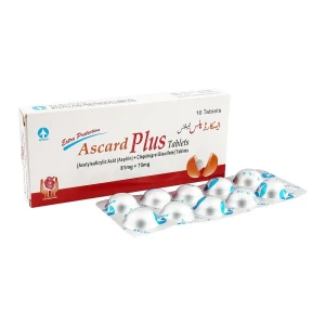 ATCO Laboratories Ascard Plus Tablet, 81mg + 75mg, 10-Pack