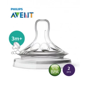 Avent Natural Silicone Teats 3m+3m