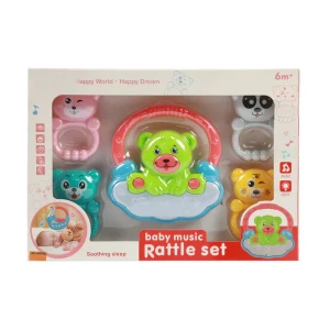 Baby Music Rattle Set Bear 5 Pcs - Sunshine