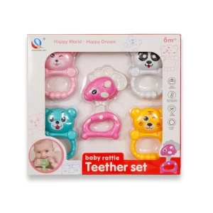 Baby Rattle Teether Set 5Pcs Sea Horse - Sunshine