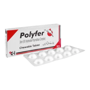 Barrett Hodgson Polyfer Chewable Tablet, 10-Pack