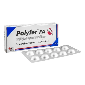 Barrett Hodgson Polyfer FA Chewable Tablet, 10-Pack