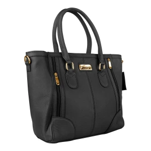 Basix Ladies Hand Bag, Black