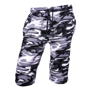 Basix Men's 3 Quarter Camouflage Black & Charcoal, M3Q-1002