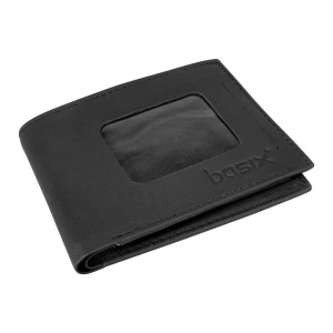 Basix Window Wallet, Black