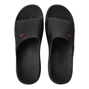 Bata Gent's Rubber/PVC Slipper, Black, 8726025