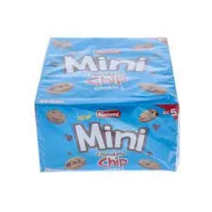 Bisconni Chocolate Chip Mini Cookies Ticky Pack Box 24 Pcs