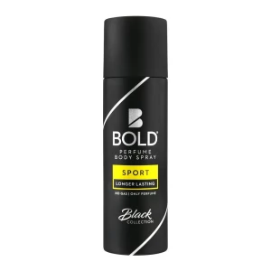 Bold Black Collection Sport Long Lasting Perfume Body Spray For Men, 120ml