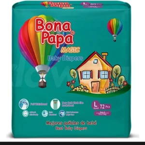 Bonapapa Baby Diaper Magic Economy Large Size 3 (5- 14 Kg) 33 Pc