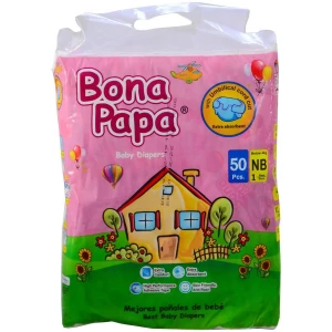 Bonapapa Baby Diaper Plus New Born Size 1 (0-4 Kg) 50Pcs