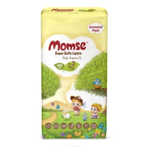 Momse Baby Diaper Economy Small Size 1 (2-5 Kg) 40 pcs