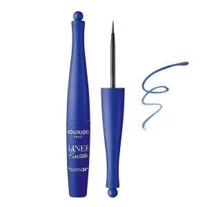 Bourjois Liner Pinceau 24H Waterproof Liquid Eyeliner, 004 Bleu Pop Art