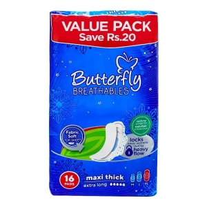 Butterfly Breathables Maxi Thick Extra Large 16-Pack