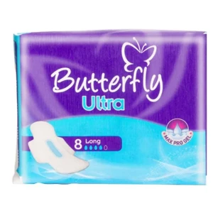Butterfly Max Pro Gel Ultra Pads, Long, 8-Pack