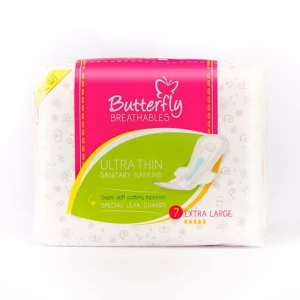 Butterfly Pads Breathables Ultra Thin Cottony XL 7's