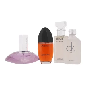 Calvin Klein Women's Mini Perfume Gift Set, 4 Piece, Euphoria, Eternity, Obsession, CK One