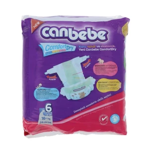 Canbebe Baby Diaper Extra Large Size 6 (16+ Kg) 24 Pcs