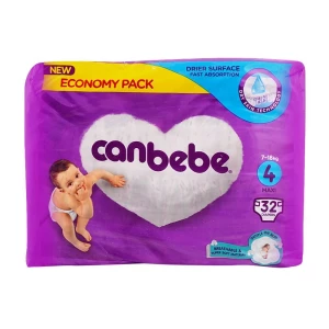 Canbebe Baby Diaper Maxi Size 4 (7-18 Kg) 32 Pcs