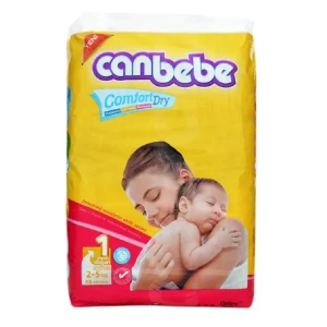 Canbebe Baby Diaper New Born Size 1 (2-5 Kg) 48 Pcs