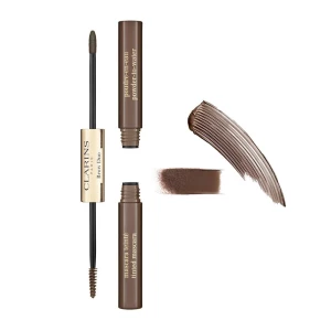 Clarins Paris Brow Duo, Defines & Fixes Brows, 04 Medium Brown