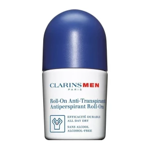 Clarins Paris Men Antiperspirant Roll-On Deodorant, Alcohol Free, 50ml