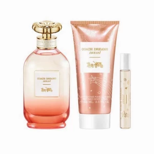 Coach Dreams Sunset Set, For Women, Eau De Parfum 90ml + Eau De Parfum 7.5ml + Body Lotion 100ml