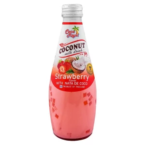 Coco Royal Coconut Milk Drink, Strawberry Flavor, 290ml