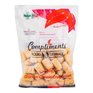 Compliments Chicken Cheese Croquettes, Poly Bag, 1 KG