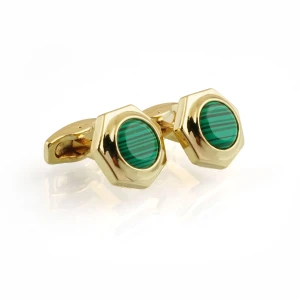 CRT Cufflinks For Men, Golden C-10