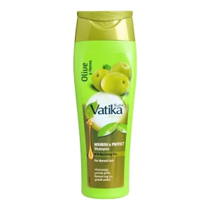 Dabur Vatika Naturals Olive And Henna Nourish & Protect Shampoo, For Normal Hair, 185ml