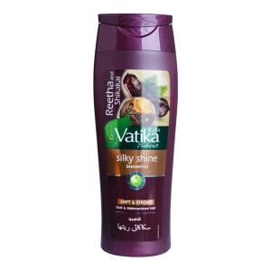 Dabur Vatika Naturals Reetha And Shikakai Silky Shine Shampoo, For Dull & Mainourished Hair, 360ml