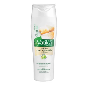 Dabur Vatika Naturals Spanish Garlic Natural Hair Growth Shampoo, For Weak & Falling Hair, 185ml