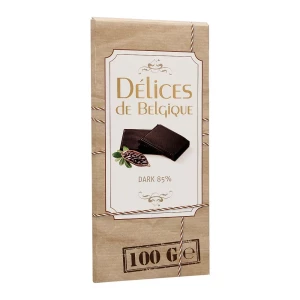 Delices De Belgique Chocolate Dark 85% 100g