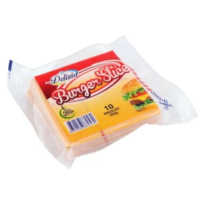 Delizia Burger Slice Cheese, 10-Pack, 200g