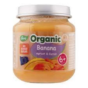 Deva Baby Food Banana, Apricot & Carrot 6+ Months 120g