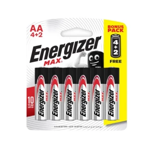 Energizer Max Alkaline 2A 6Pcs
