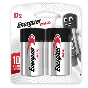 Energizer Max Alkaline D 2Pcs