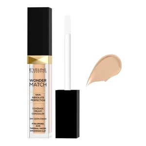 Eveline Wonder Match Skin Absolute Perfection Coverage Creamy Concealer, 10, Light Vanilla