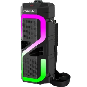 Faster Rainbow 7 Powerful Bass Wireless Speaker With Mic 20w