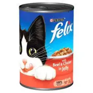 Felix Cat Food Beef Chicken Tin 400g