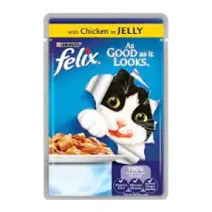 Felix with Chicken in Jelly Cat Food 100g