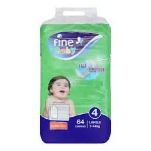 Fine Baby 4Large Jumbo Pack 64 Pcs